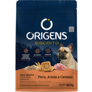 Biscoito Origens para Cães Adultos Porte Mini e Pequeno Sabor Aveia e Cereais - 400g