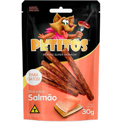 Stick Petitos para Gatos Adultos Sabor Salmão