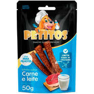 Bifinho Petitos para Cães Filhotes Sabor Carne e Leite - 50g