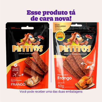 Bifinho Petitos para Cães Adultos Sabor Frango