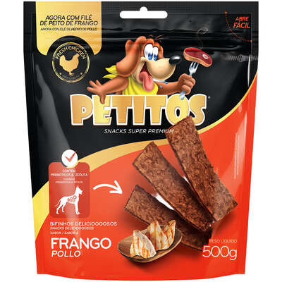 Bifinho Petitos para Cães Adultos Sabor Frango