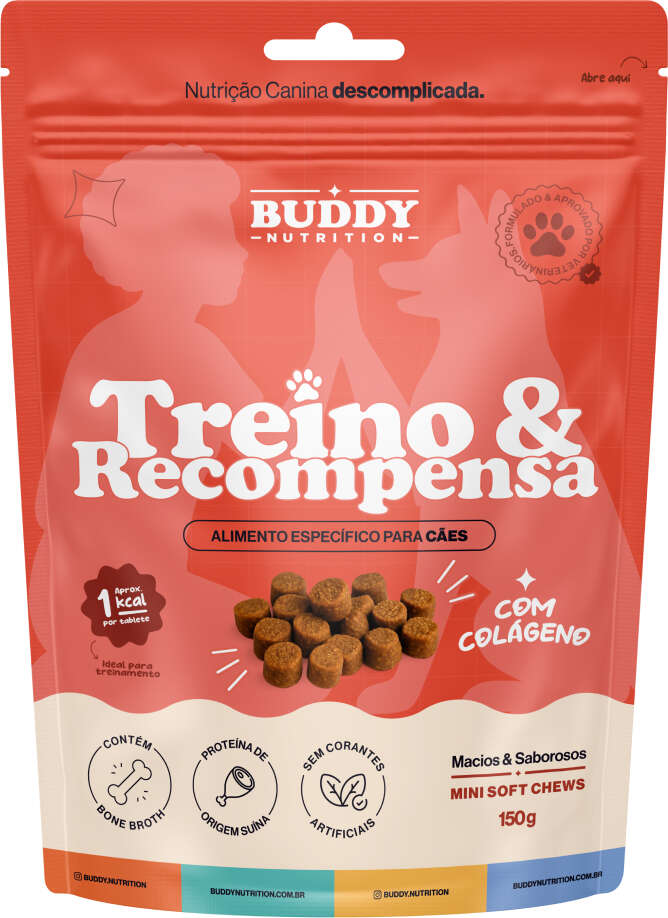 Petisco Buddy Nutrition Treino e Recompensa para Cães - 150 g