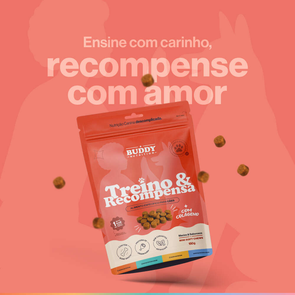 Petisco Buddy Nutrition Treino e Recompensa para Cães - 150 g