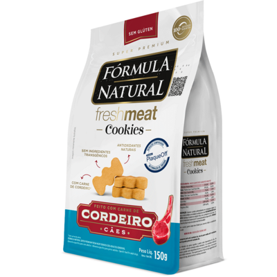 Cookies Fórmula Natural Fresh Meat para Cães Adultos sabor Cordeiro