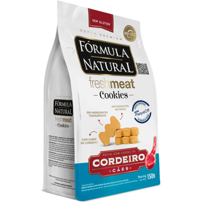 Cookies Fórmula Natural Fresh Meat para Cães Adultos sabor Cordeiro