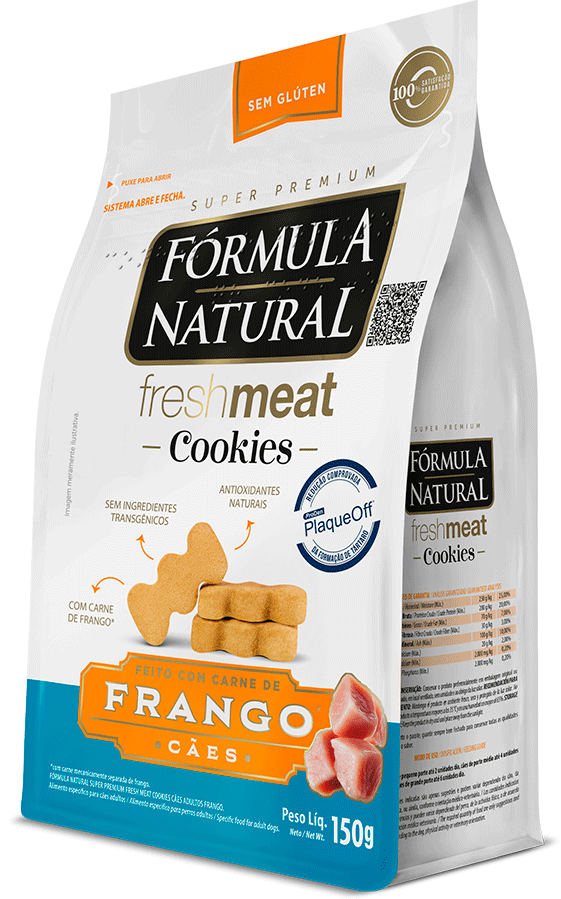 Cookies Fórmula Natural Fresh Meat para Cães Adultos sabor Frango - 150 g
