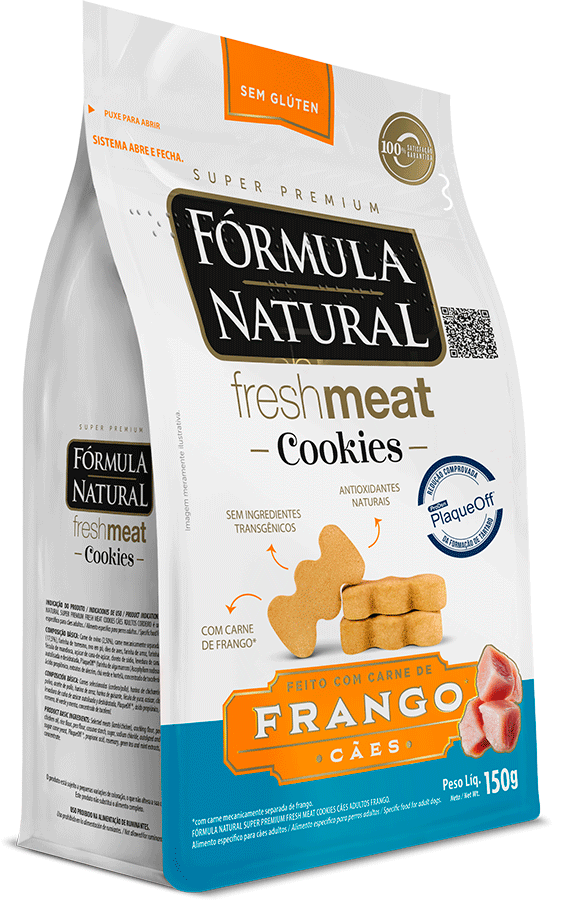 Cookies Fórmula Natural Fresh Meat para Cães Adultos sabor Frango - 150 g