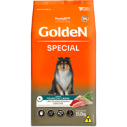 Ração Seca Premier Pet Golden Especial para Cães Adultos porte Pequeno sabor Frango e Carne - 15Kg