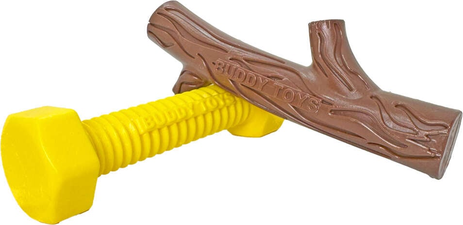 Brinquedo Queridinho Graveto e Parafuso Nylon Buddy Toys para Cães - Tam. Único