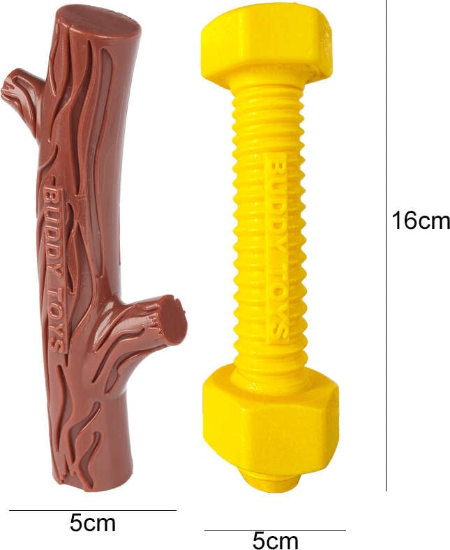 Brinquedo Queridinho Graveto e Parafuso Nylon Buddy Toys para Cães - Tam. Único