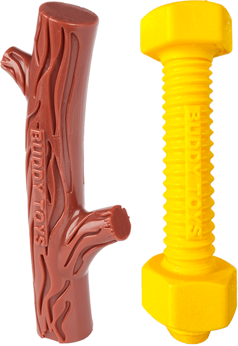 Brinquedo Queridinho Graveto e Parafuso Nylon Buddy Toys para Cães - Tam. Único