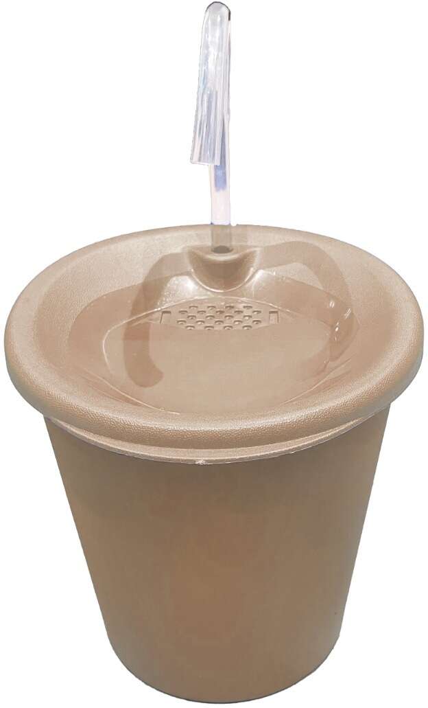Fonte Bebedouro Elevado Meau Bege para Cães e Gatos - Bivolt