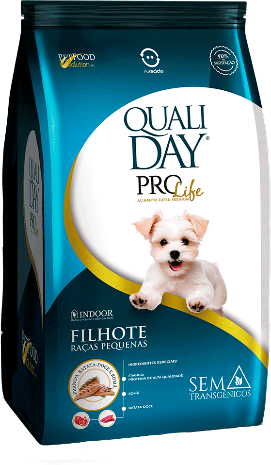 Ração Seca Qualiday Pro Life para Cães Filhotes Raças Pequenas - 10,1Kg