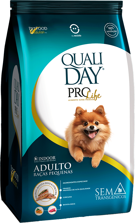 Ração Seca Qualiday Pro Life para Cães Adultos Raças Pequenas - 2,5Kg