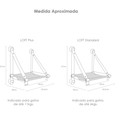 “Cama de Janela Woolie Loft Bege para Gatos”