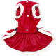 Vestido de Natal Bichinho Chic para Cães e Gatos Vermelho