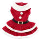Vestido de Natal Bichinho Chic para Cães e Gatos Vermelho