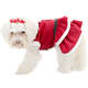Vestido de Natal Bichinho Chic para Cães e Gatos Vermelho