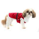 Camiseta de Natal Bichinho Chic para Cães e Gatos Vermelho