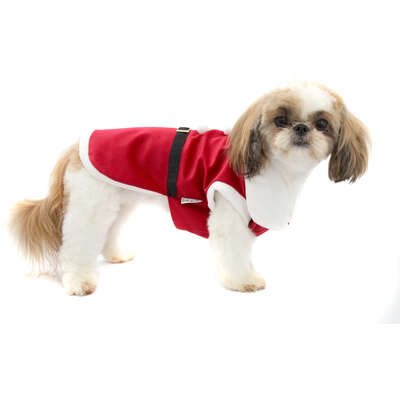 Camiseta de Natal Bichinho Chic para Cães e Gatos Vermelho