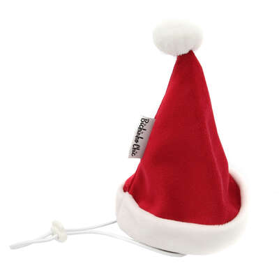 Gorro de Natal Bichicho Chic para Cães e Gatos Vermelho