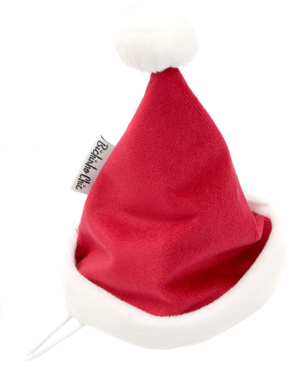 Gorro de Natal Bichicho Chic para Cães e Gatos Vermelho - Tam. G