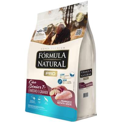 Ração Seca Fórmula Natural Pró Sênior Frango e Arroz Integral para Cães Idosos de Porte Médio e Grande