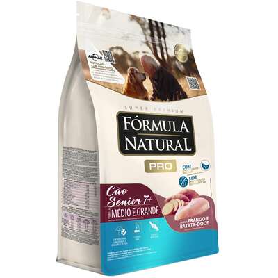 Ração Seca Fórmula Natural Pró Sênior Frango e Arroz Integral para Cães Idosos de Porte Médio e Grande