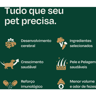 Ração Seca Nutrilus Natural Frango e Arroz para Cães Filhotes Raças Médias e Grandes