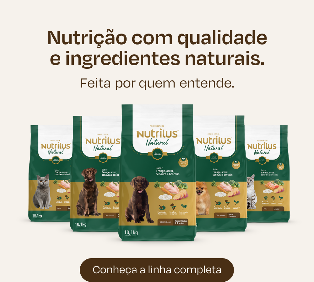 Ração Seca Nutrilus Natural Frango e Arroz para Cães Filhotes Raças Médias e Grandes - 10,1Kg