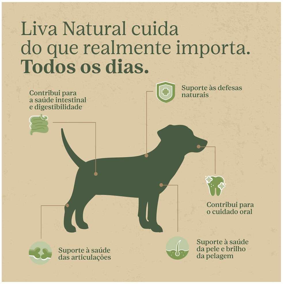 Ração Liva Natural Frango e Batata Doce Cães Adultos Raças Pequenas - 10,1Kg