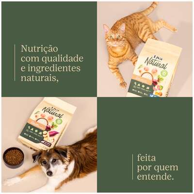 Ração Liva Natural Frango e Batata Doce Cães Adultos Raças Pequenas