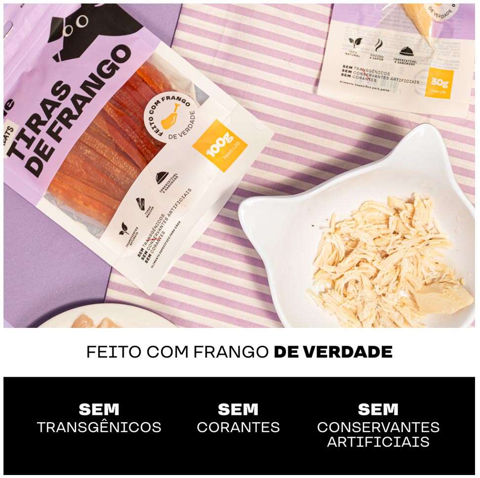 Petisco Natural True Meats Tiras de Frango para Cães - 100 g