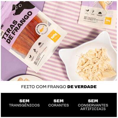 Petisco Natural True Meats Tiras de Frango para Cães