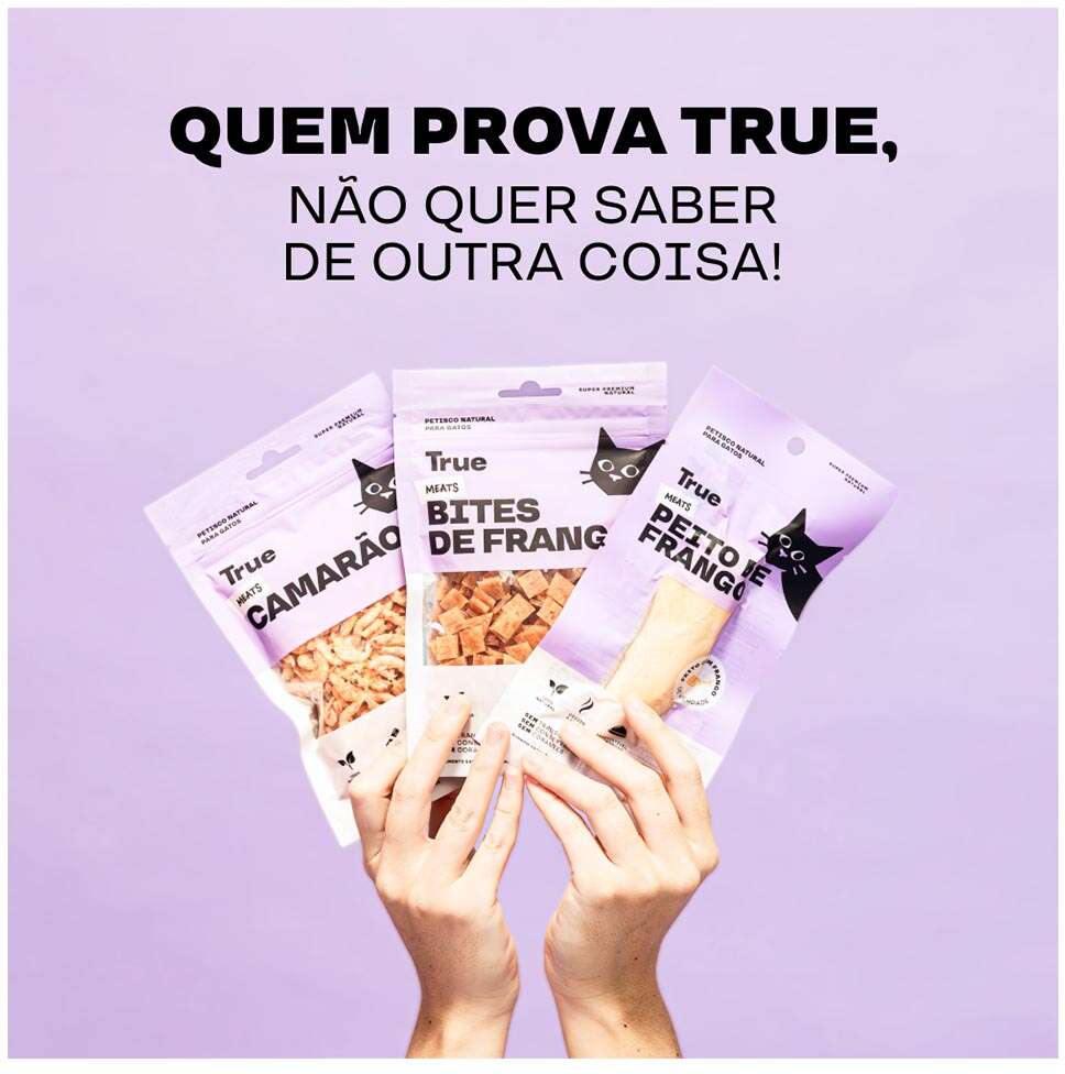 Petisco Natural True Meats Bites de Frango para Gatos - 80 g