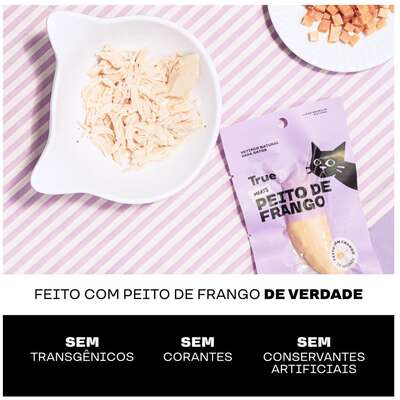 Petisco Natural True Meats Peito de Frango para Gatos