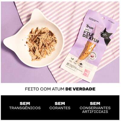 Petisco Natural True Meats Filé de Atum para Gatos