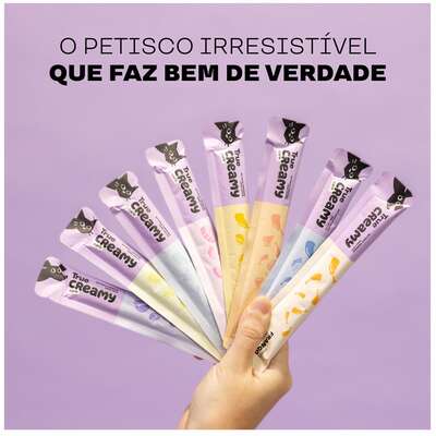 Petisco Cremoso True Creamy Care Renal Sabor Frango e Vegetais para Gatos