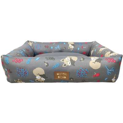 Cama Raposa Fábrica Pet Mister Bicho Cinza para Cães e Gatos