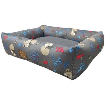 Cama Raposa Fábrica Pet Mister Bicho Cinza para Cães e Gatos