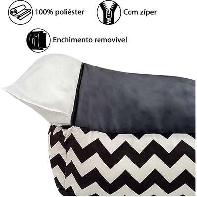 Cama França Quadrada Fábrica Pet Mister Bicho Cinza para Cães e Gatos