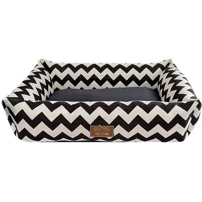 Cama França Quadrada Fábrica Pet Mister Bicho Cinza para Cães e Gatos