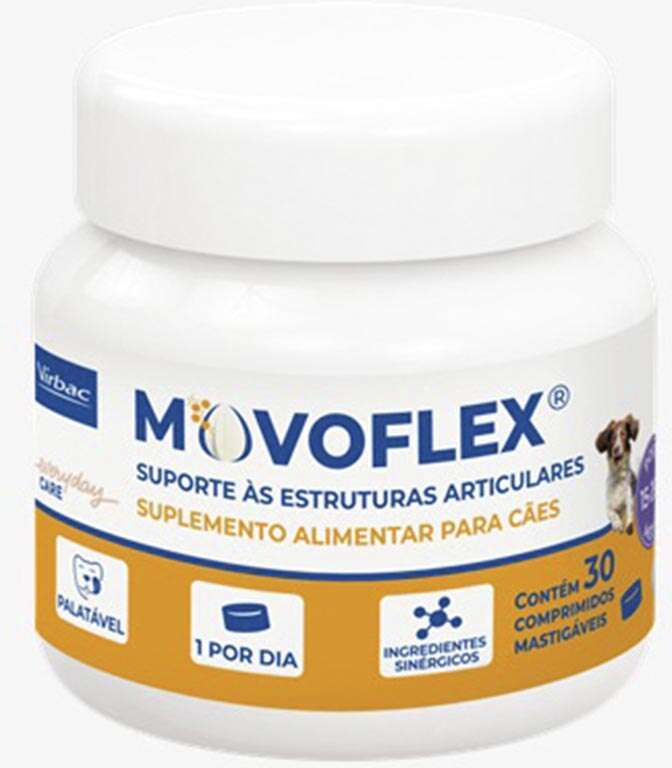 Suplemento Alimentar Virbac Movoflex para Cães de 15Kg até 35Kg - 30 Comprimidos