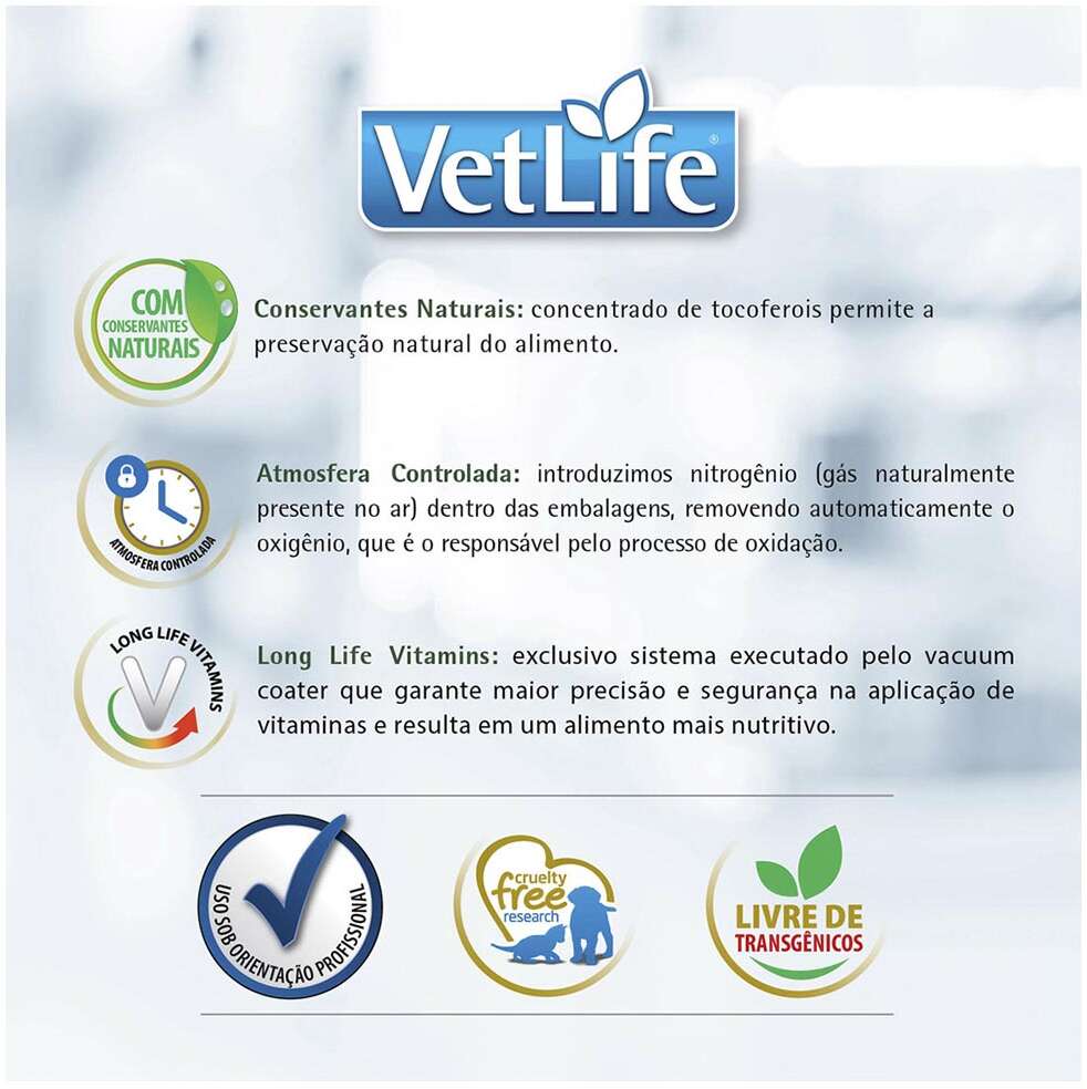 Ração Seca Farmina Vet Life Gastrointestinal UltraCare Low Fat para Cães Adultos Todas as Raças - 1,5Kg