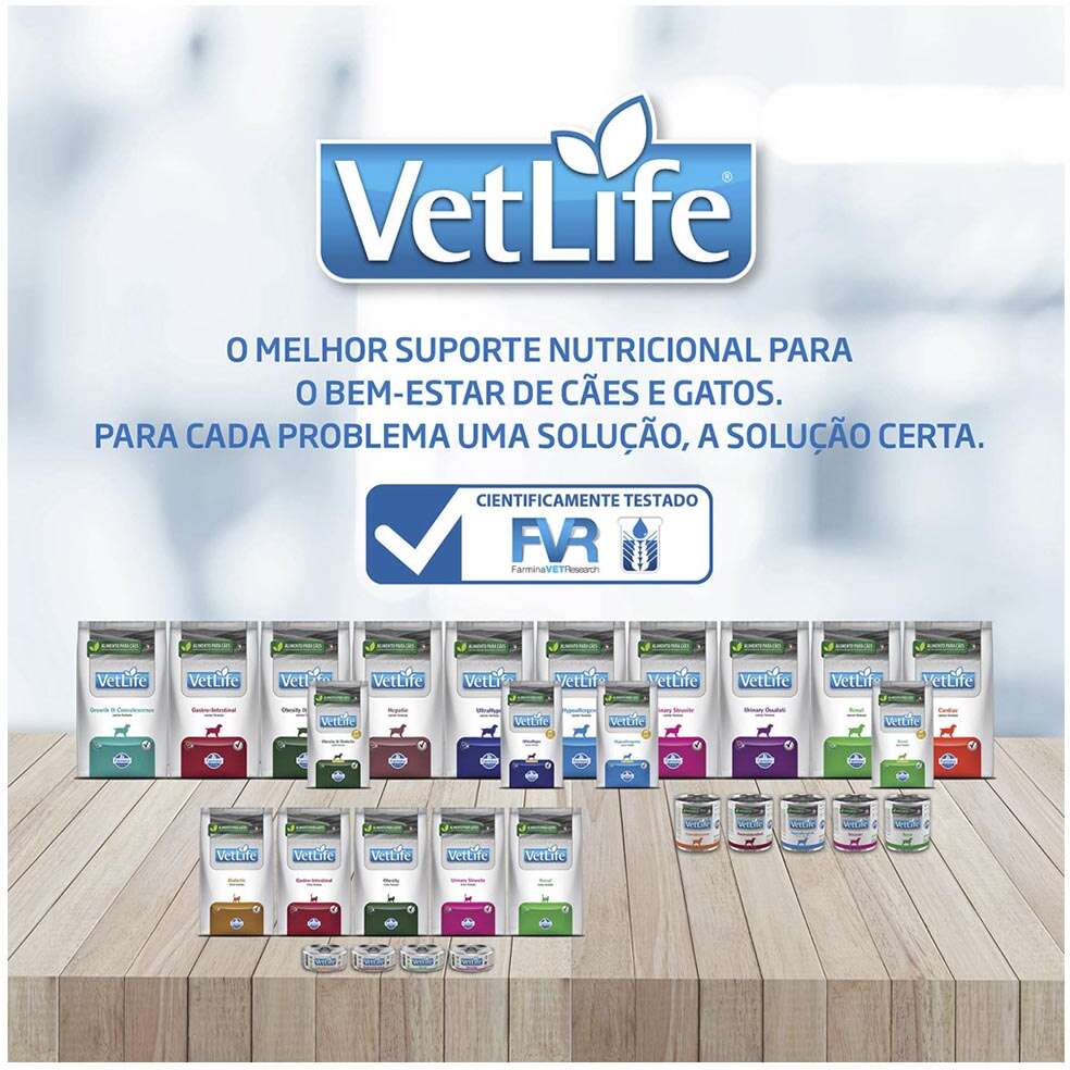 Ração Seca Farmina Vet Life Gastrointestinal UltraCare Low Fat para Cães Adultos Todas as Raças - 1,5Kg