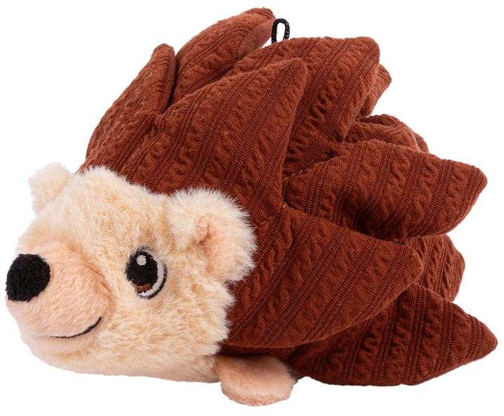 Brinquedo Pelúcia Kong Camadas Forage Ouriço Marrom Para Cães - Tam. M