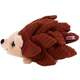Brinquedo Pelúcia Kong Camadas Forage Ouriço Marrom Para Cães
