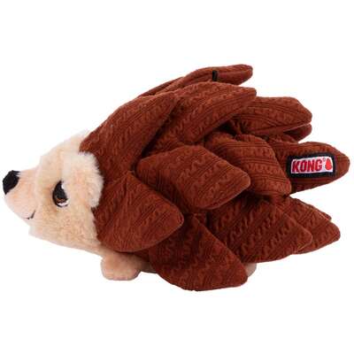 Brinquedo Pelúcia Kong Camadas Forage Ouriço Marrom Para Cães
