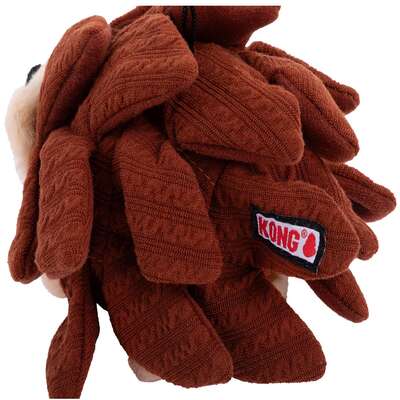 Brinquedo Pelúcia Kong Camadas Forage Ouriço Marrom Para Cães
