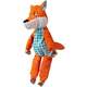 Brinquedo Pelúcia Kong Floppy Knots Fox Jumbo Laranja para Cães